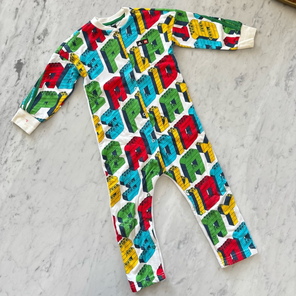 Adidas Jumpsuit Lego Kids 4T Terry Cotton Romper